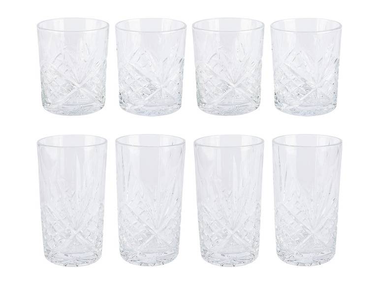 ERNESTO® Kristall-Whiskey- /Longdrinkgläser, 4er-Set