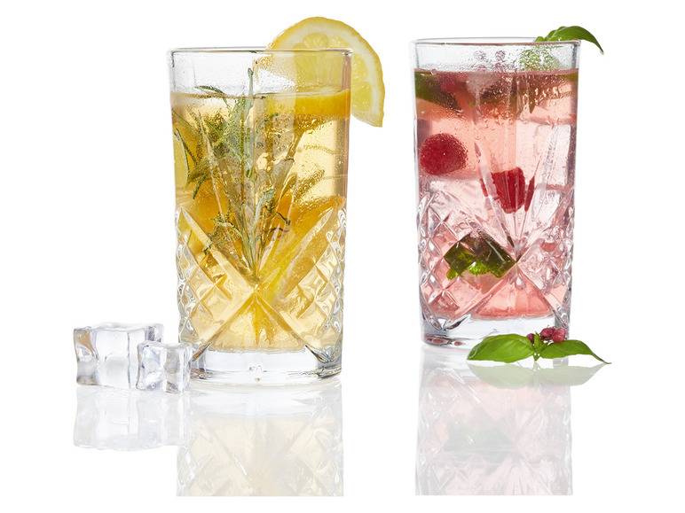 ERNESTO® Kristall-Whiskey- /Longdrinkgläser, 4er-Set Begrenzte Freigabe
