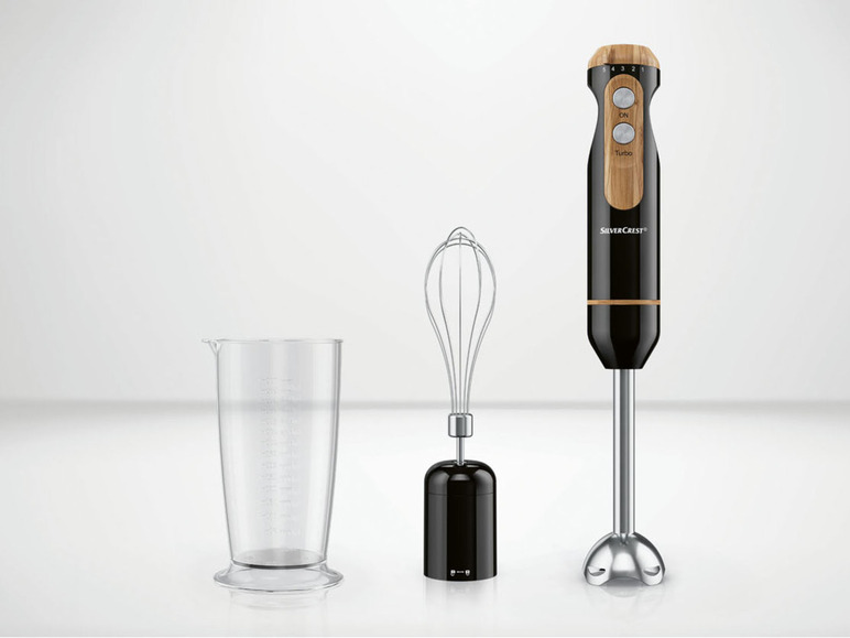 SILVERCREST® KITCHEN TOOLS Stabmixer-Set »SSSH 600 A1«, 3in1 mit Elementen in Holzoptik Bis zu 50% Rabatt