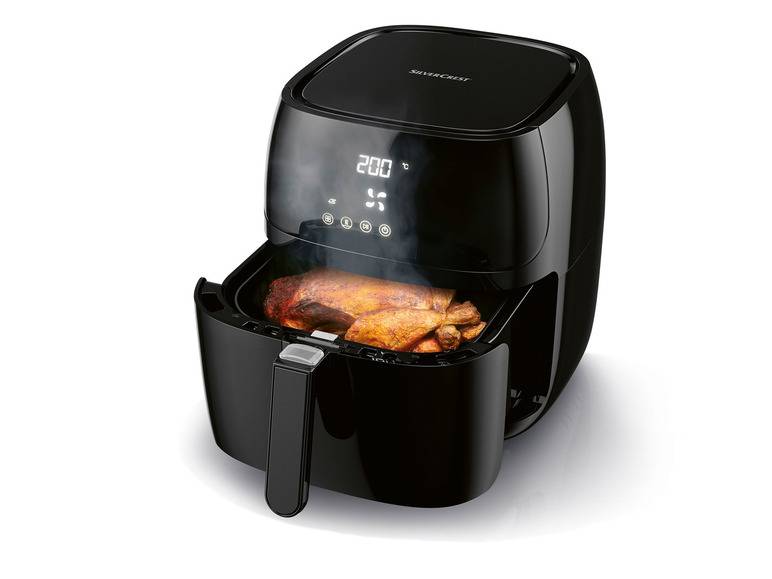SILVERCREST® KITCHEN TOOLS Digitale Heißluft-Fritteuse XL, »SHFD 2150 A2« 2150 W Vierteljährliche Förderung