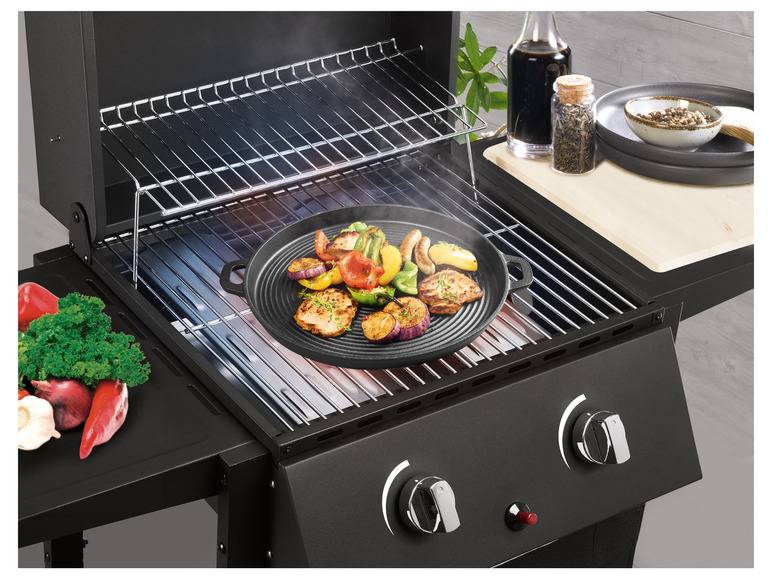 GRILLMEISTER Gusseiserne Grillplatte/ Grillpfanne Black Friday Preise