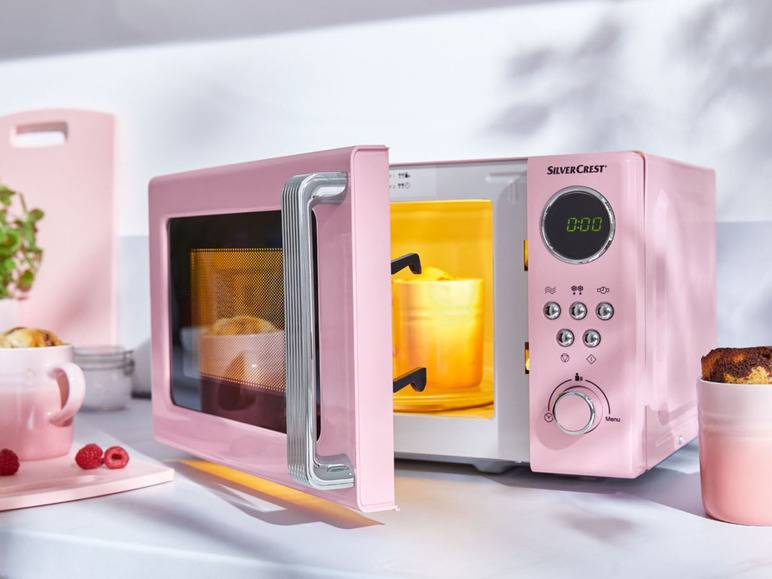 SILVERCREST® KITCHEN TOOLS Mikrowelle »SMWC 700 C1«, 17l, 700 W rosa Im Verkauf