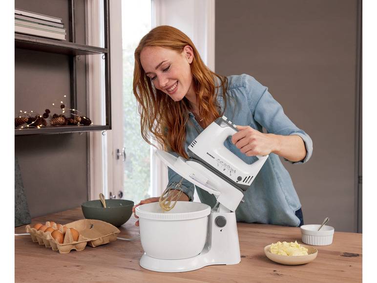 SILVERCREST® KITCHEN TOOLS Handmixer SHMS 300 C2 mit Schüssel und Spritzschutz Verkauf