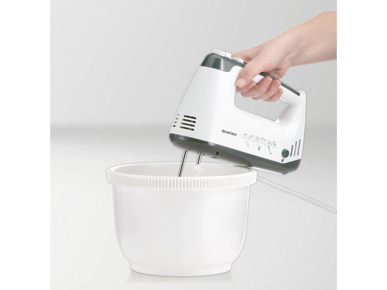 SILVERCREST® KITCHEN TOOLS Handmixer SHMS 300 C2 mit Schüssel und Spritzschutz Verkauf
