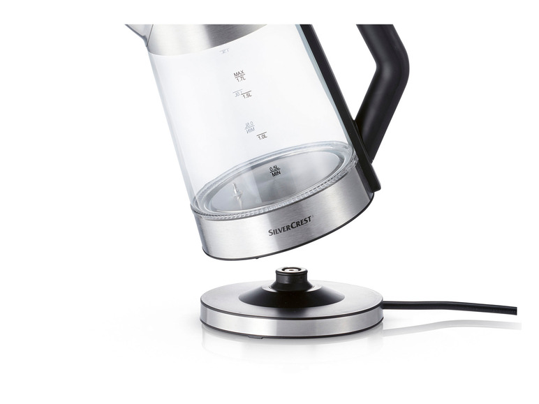 SILVERCREST® KITCHEN TOOLS Digitaler Glas-Wasserkocher »SWGD 3000 A2«, mit Farbwechsel Fabrikverkauf