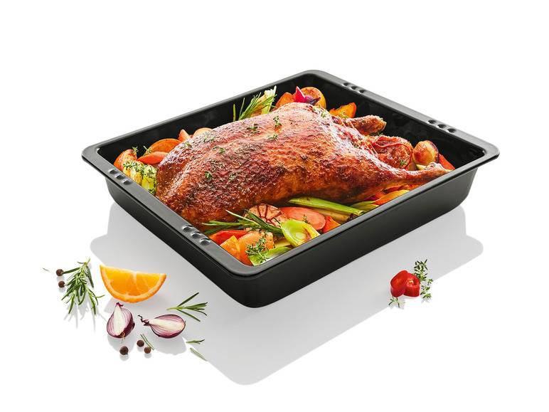 ERNESTO® Emaille-Brat-und-Auflaufform, extrahoher Rand Limitierter Zeitrabatt