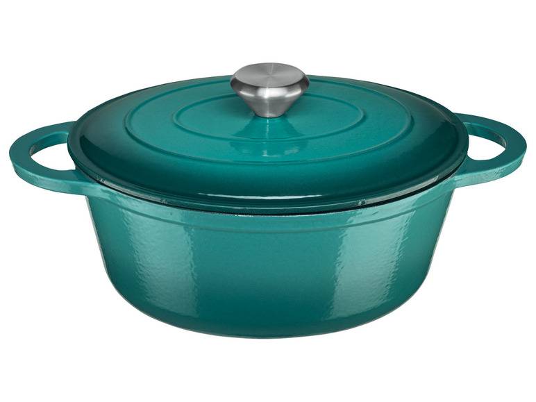 ERNESTO® Gusseisen-Bräter, oval Ø 25 cm Top Angebot