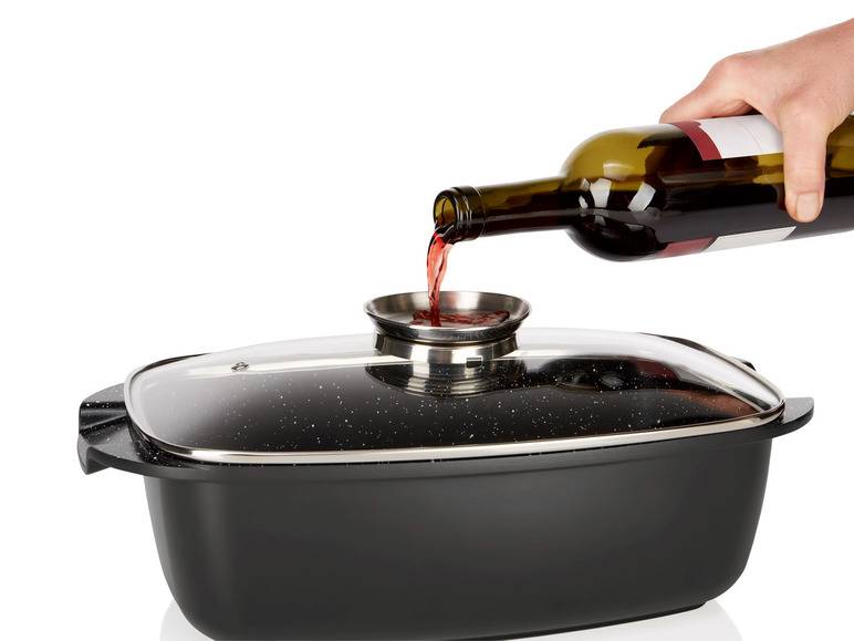 ERNESTO® Bräter Aluguss 5,7 L keramikbeschichtet Große Rabatte