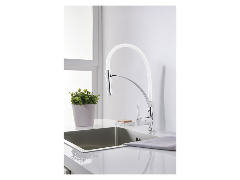 LIVARNO home Küchenarmatur mit Spiralfeder / Gummischlauch Saisonale Angebote