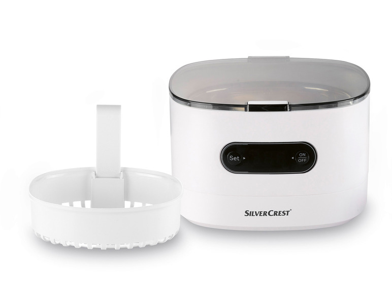 SILVERCREST® Ultraschall-Reinigungsgerät »SUR 48 D5«, weiß Tiefpreis