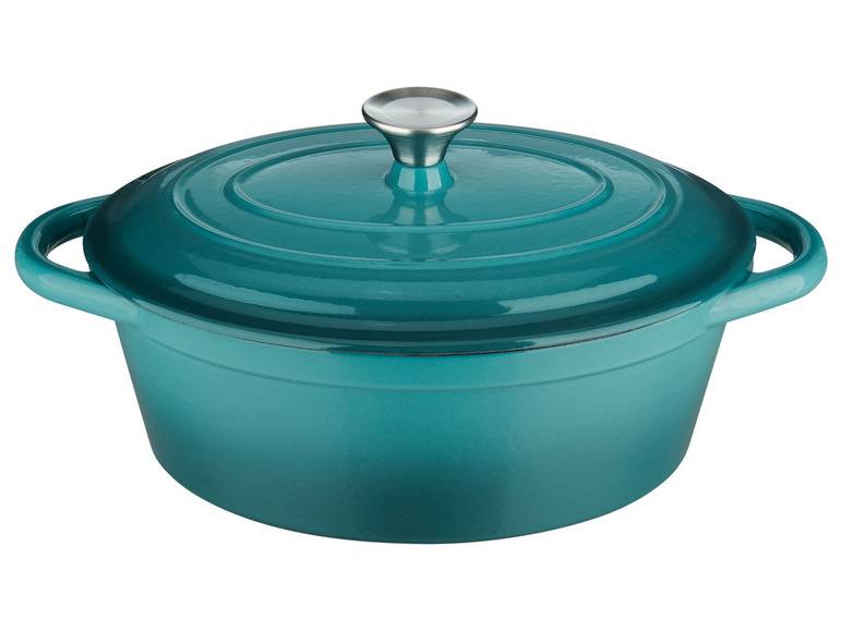 ERNESTO® Gusseisen-Bräter, Oval Ø 29 cm Wochenangebot