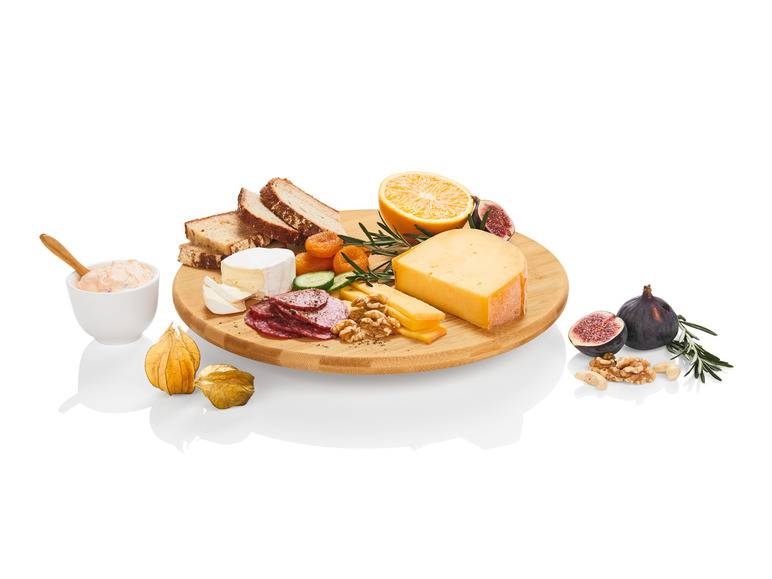 ERNESTO® Käseglocke \ Dreh- und Servierplatte \ Käse-Schneidebrett, hohe Schnittfestigkeit Bis zu 60% Rabatt