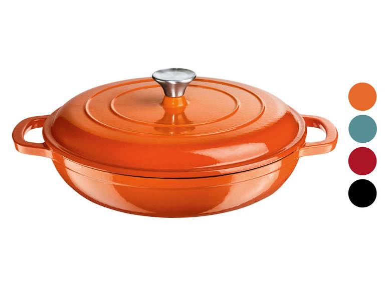 ERNESTO® Gusseisen-Servierpfanne, Ø 30 cm, mit Drop-System