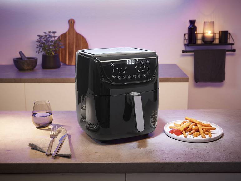 SILVERCREST® KITCHEN TOOLS Heißluftfritteuse Smart XL »SHFS 2150 A1«, 5,5 l, 2150 W Speichern exportieren