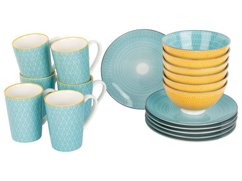 ERNESTO® Porzellan Geschirrset, 18-teilig 50% Rabatt für begrenzte Zeit