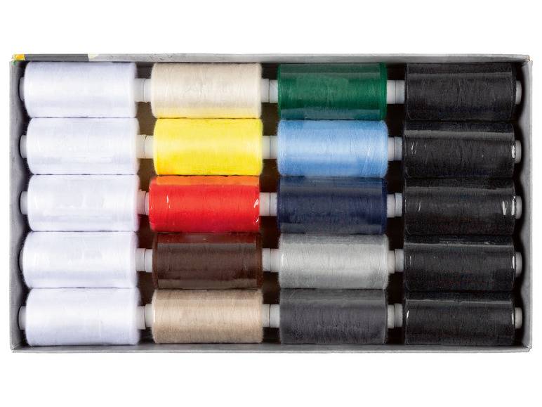 crelando® Nähmaschinen-Syngarn, 20 Spulen