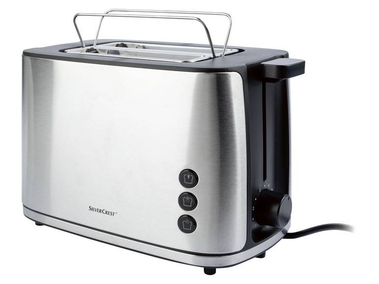SILVERCREST® KITCHEN TOOLS Toaster »STE 950 A1«, Edelstahl, mit Brötchenaufsatz Online Shopping