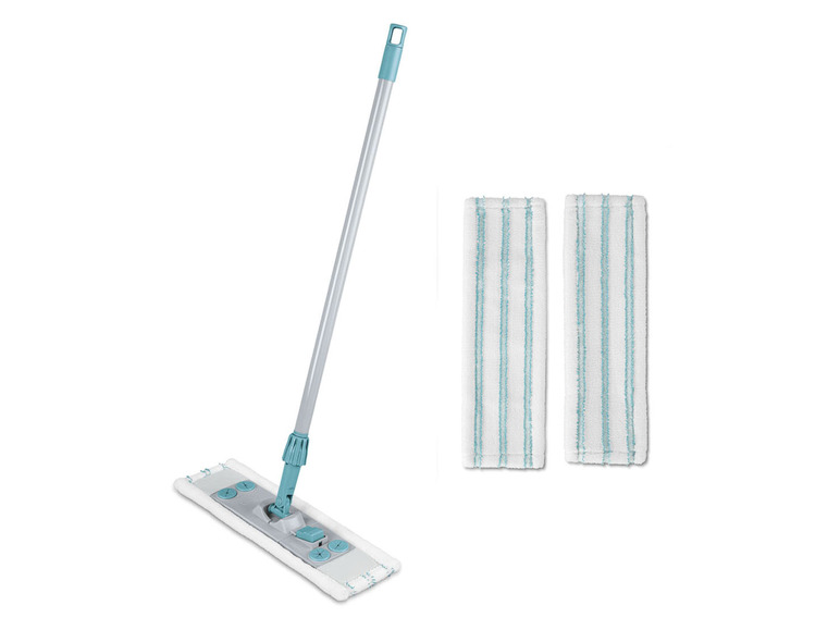 AquaPur Bodenwischer mit Teleskopstiel inkl. 2 Bezügen mit Teflon™ surface protector