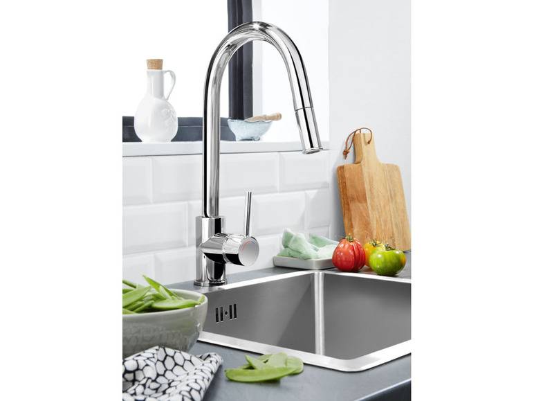 LIVARNO home Design Küchenarmatur, mit Brauseschlauch Riesige Ersparnisse