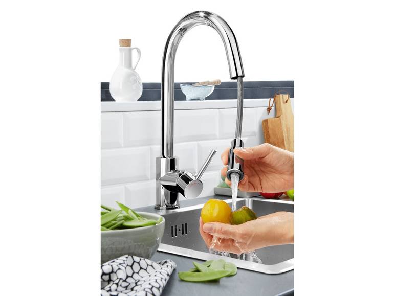 LIVARNO home Design Küchenarmatur, mit Brauseschlauch Riesige Ersparnisse