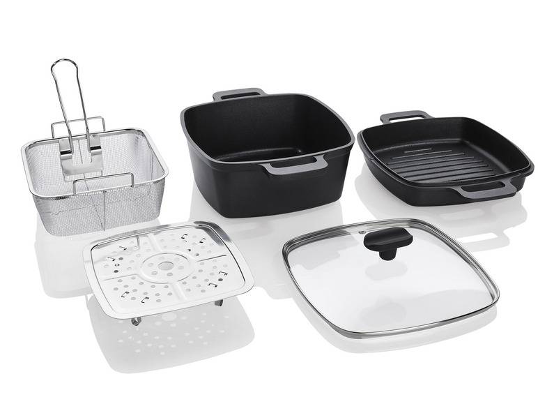 ERNESTO® Aluguss-Multifunktions-Set, 5-teilig