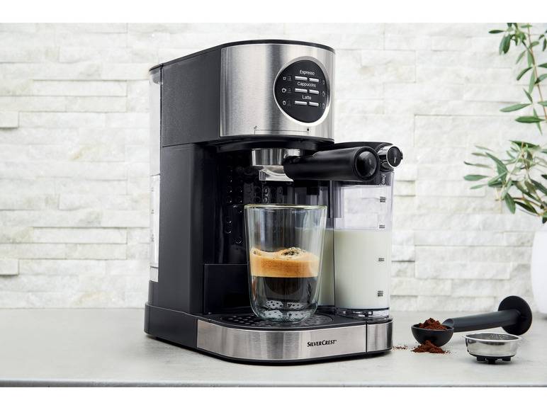 SILVERCREST® KITCHEN TOOLS Espressomaschine mit Milchaufschäumer »SEMM 1470 A2« Sonderangebot der Fabrik