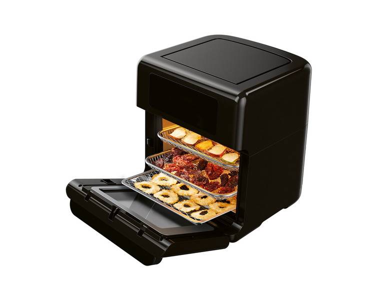 SILVERCREST® KITCHEN TOOLS Heißluftfritteuse 9-in-1 SHF 1800 B1 Vierteljährliche Förderung