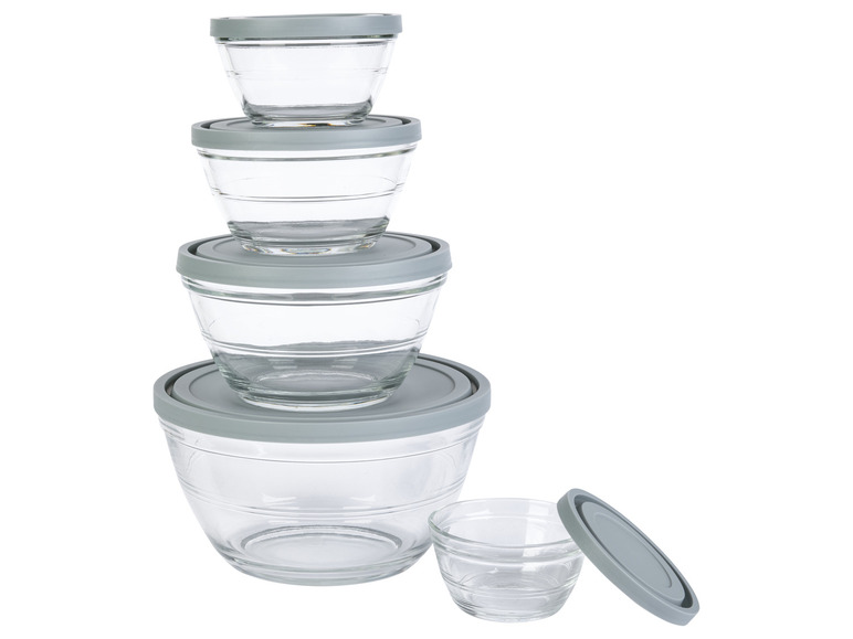 LIVARNO home Glasschüssel-Set, 5 Stück Hotsell