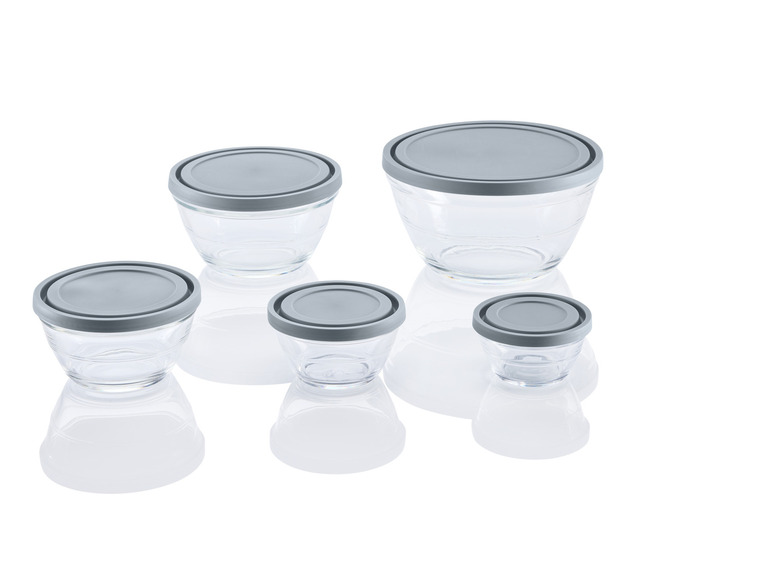 LIVARNO home Glasschüssel-Set, 5 Stück Hotsell