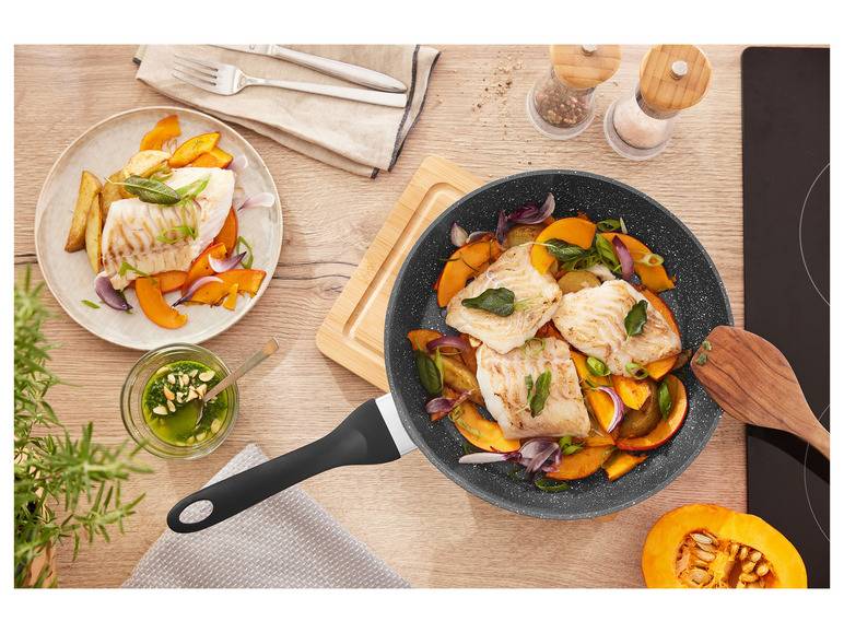 ERNESTO® Aluminium-Pfanne / -Wok, 28 cm, in Granitoptik Günstig kaufen