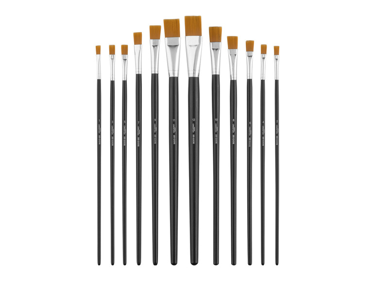 crelando® Rundpinsel- / Flachpinsel-Set, aus Synthetikhaar Saisonschlussverkauf