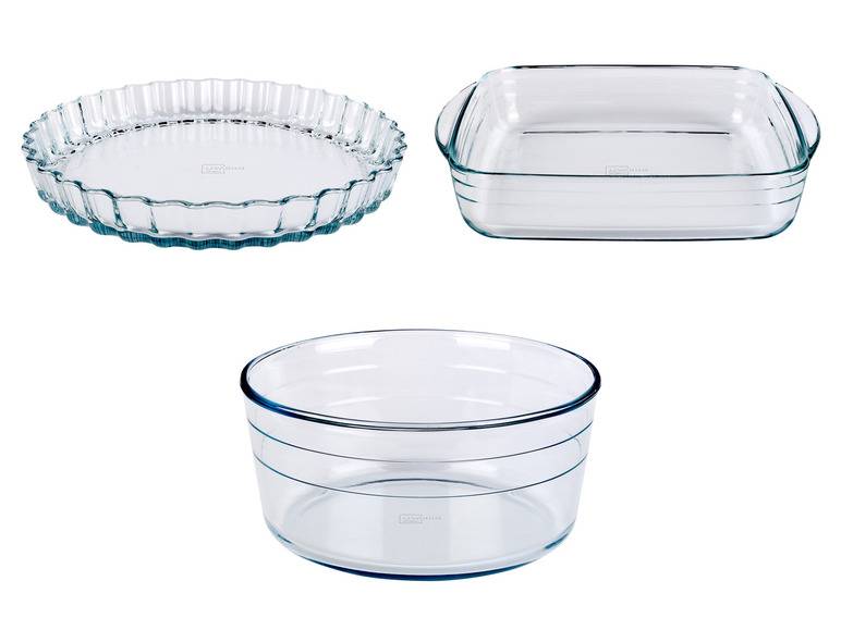 LIVARNO home Auflaufform \ Quiche- und Obstkuchenform \ Souffléform, aus Borosilikatglas