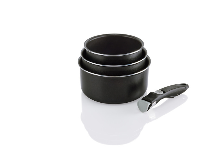 ERNESTO® Topf- / Pfannen-Set, 4-teilig, mit abnehmbarem Griff Sonderangebote