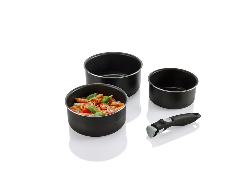 ERNESTO® Topf- / Pfannen-Set, 4-teilig, mit abnehmbarem Griff Sonderangebote