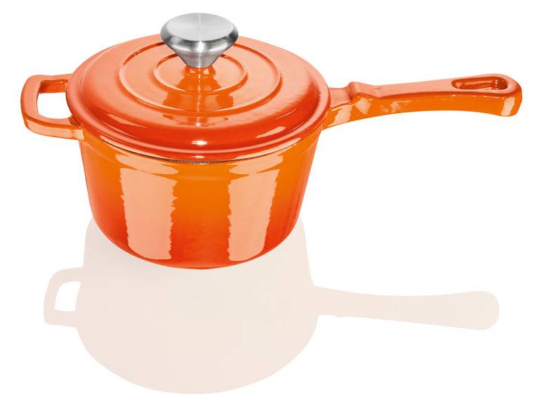 ERNESTO® Gusseisen-Stielkasserolle, Ø 16 cm Kostenlose Rückgabe