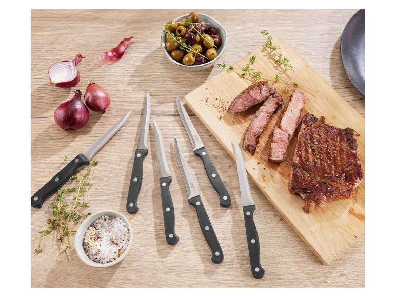 ERNESTO® Steakmesser Set, Mit Wellenschliff Letzter Tag