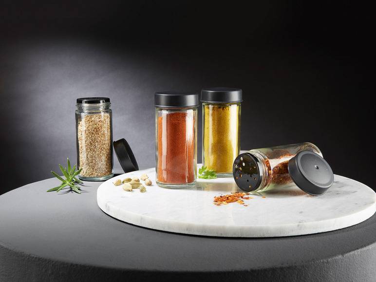 ERNESTO® Gewürzregal, drehbar, mit 9 Glasbehältern Sonderangebot der Fabrik