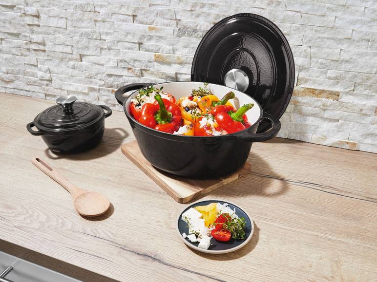 ERNESTO® Gusseisen-Bräter, oval Ø 33 cm Bis zu 55% Rabatt