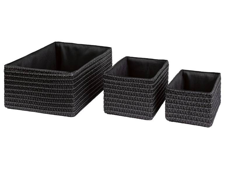 LIVARNO home Aufbewahrungskorb-Set, 3 Stück Discount Store für neue Produkte
