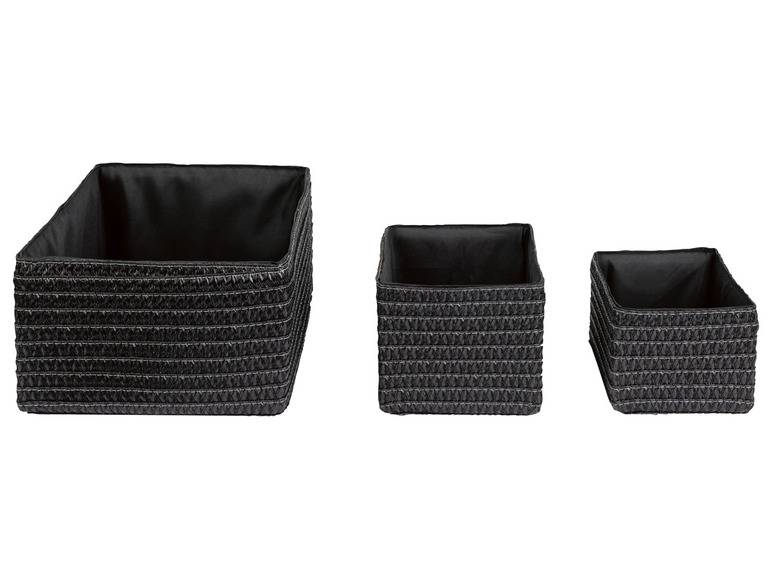 LIVARNO home Aufbewahrungskorb-Set, 3 Stück Discount Store für neue Produkte