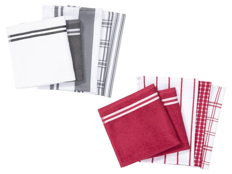 LIVARNO home Küchentuch-Set, 5 Stück