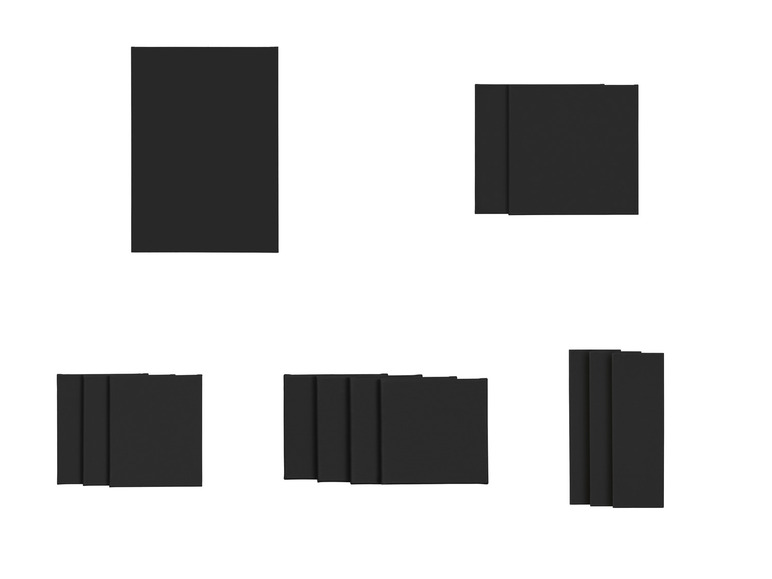 crelando® Leinwand / Leinwand-Set, schwarz vorgrundiert, aus Baumwolle Rabatt