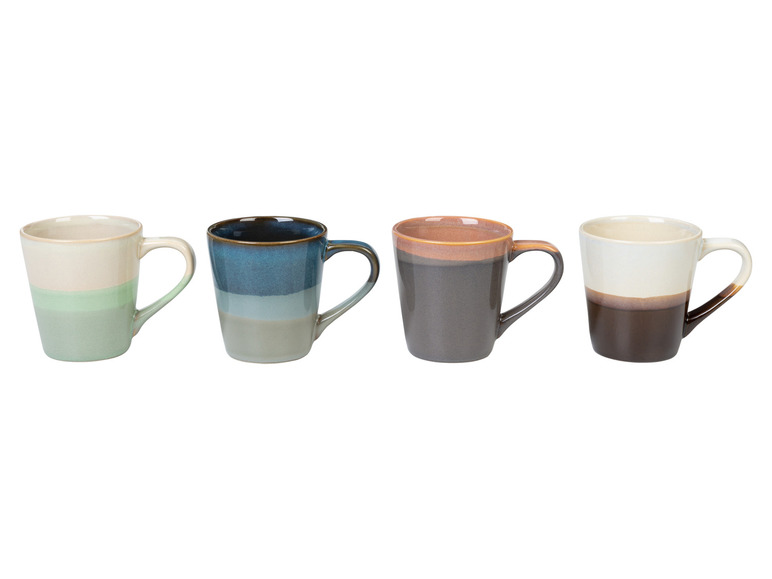 LIVARNO home Kaffeetassen Set / Kaffeekanne, aus glasiertem Steingut Flash Sale