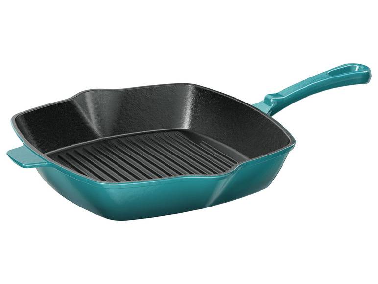 ERNESTO® Gusseisen-Grillpfanne, 24,5 x 24,5 cm, gerillt Exklusivangebot