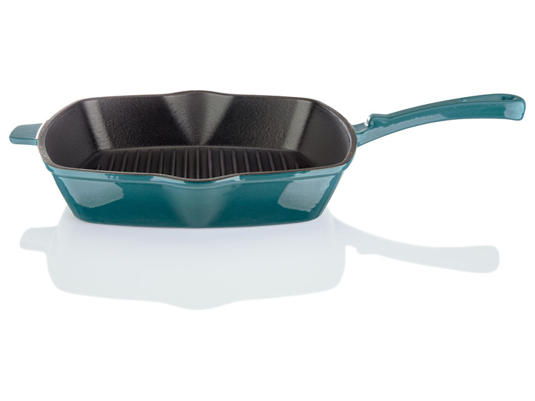 ERNESTO® Gusseisen-Grillpfanne, 24,5 x 24,5 cm, gerillt Exklusivangebot
