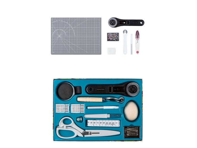 crelando® Profi-Schneiderset / Nähgarn-Kollektion / Schneidematte mit Zubehör