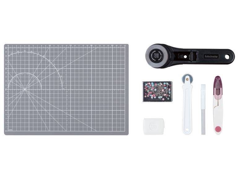crelando® Profi-Schneiderset / Nähgarn-Kollektion / Schneidematte mit Zubehör Black Friday