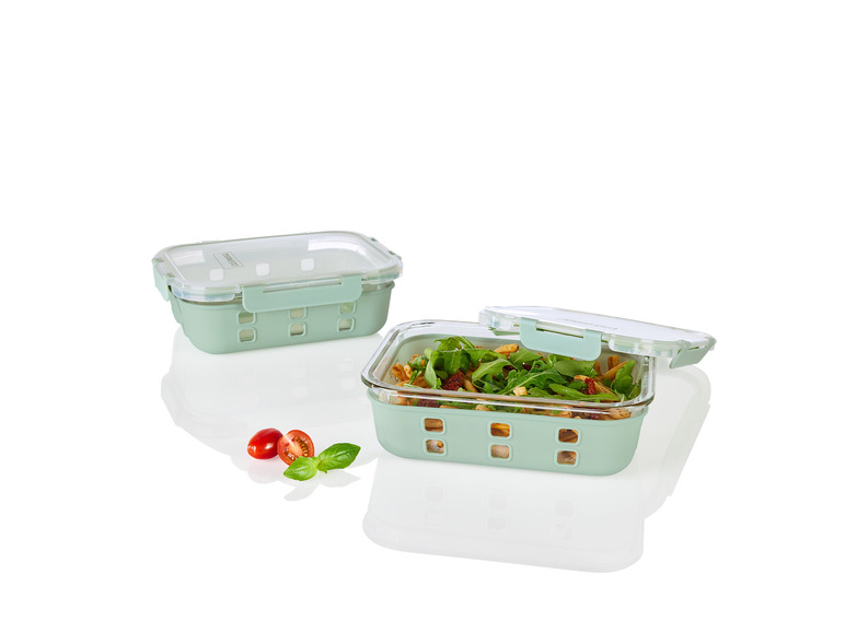 ERNESTO® Glas-Frischhaltedosen-Set, 2 Stück Weihnachtsangebot