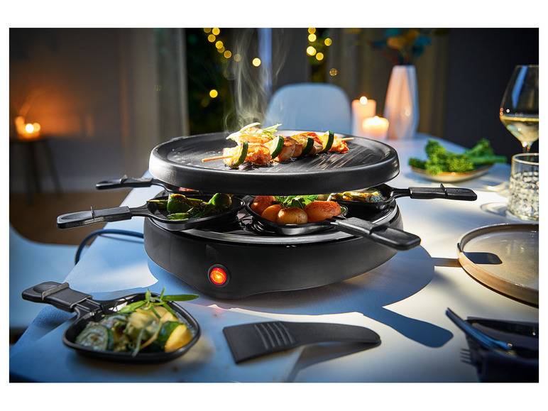 SILVERCREST® KITCHEN TOOLS Raclette-Grill, 800 W, Ø 29 cm Neueste Mode