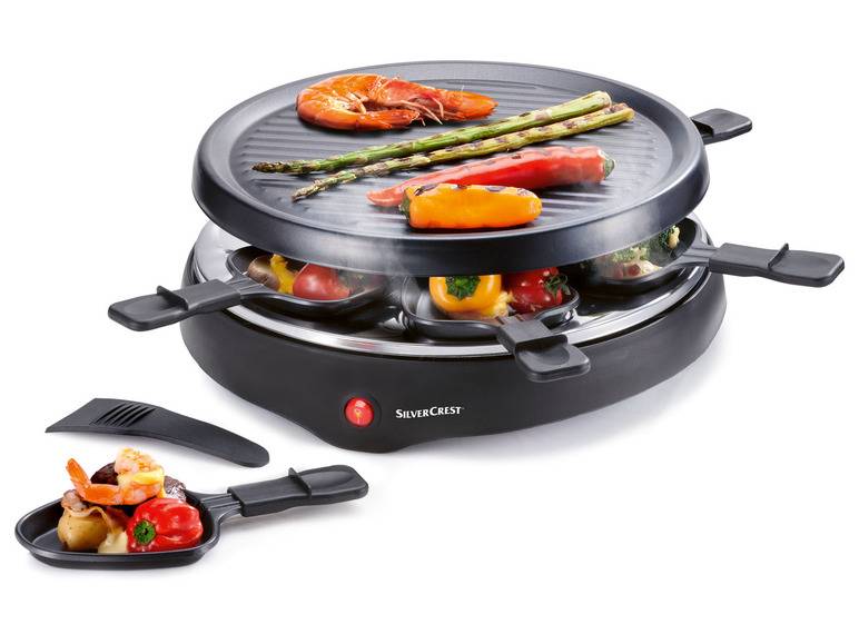 SILVERCREST® KITCHEN TOOLS Raclette-Grill, 800 W, Ø 29 cm Neueste Mode